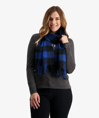 The Unisex Wool Scarfie in Blue / Black