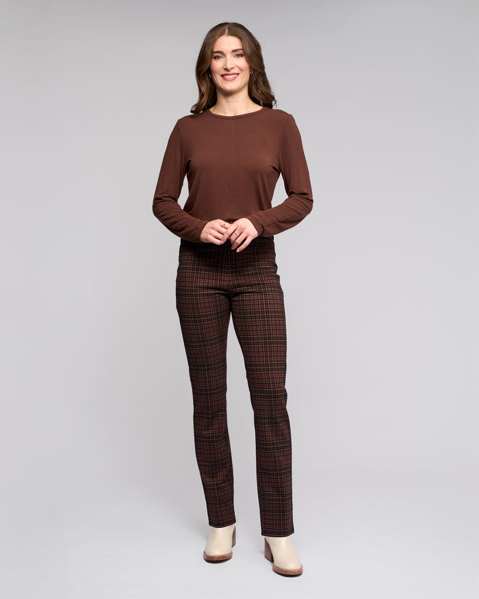 Vassalli 234 Bay Pull On Pants in Cherry Check