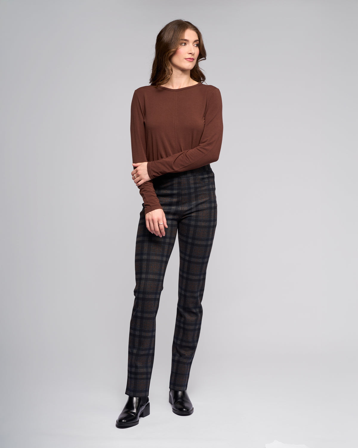 Vassalli 234 Bay Pull On Pants in Nomad Check