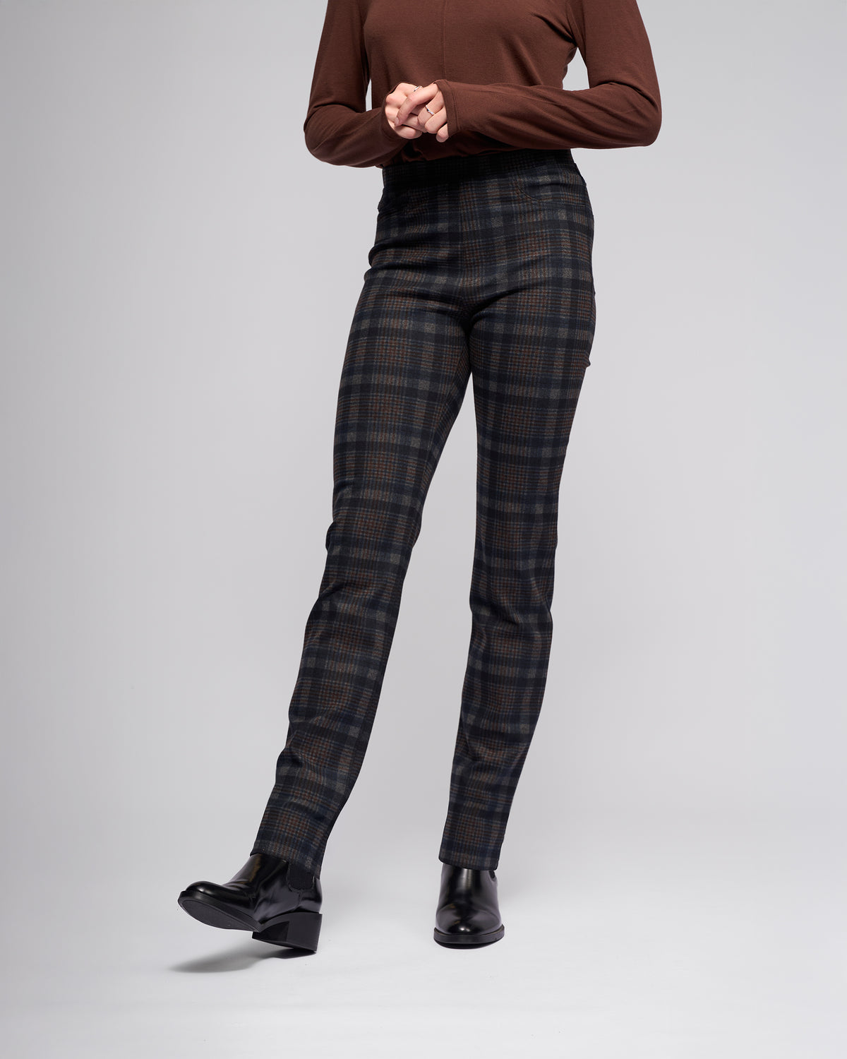 Vassalli 234 Bay Pull On Pants in Nomad Check