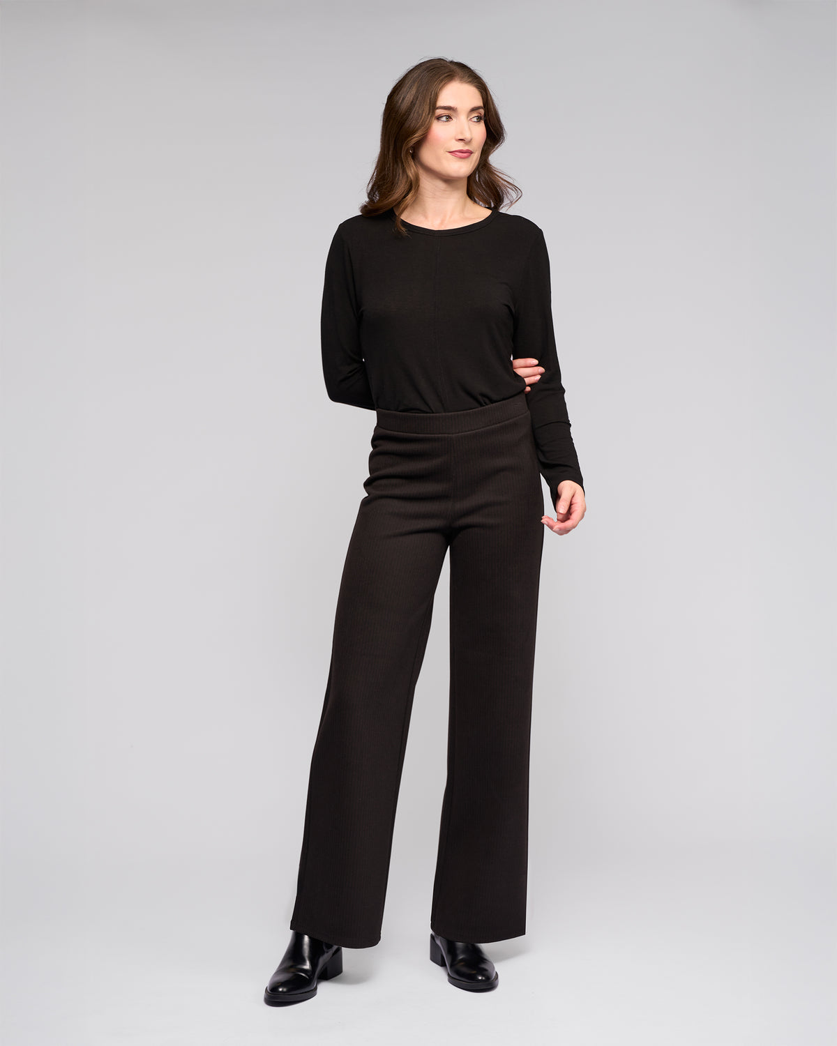 Vassalli 235B Loft Knit Pull On Pant in Metro