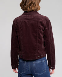 Vassalli Core Cord Jacket in Merlot 4051M