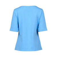 Vassalli 4262 Boat Neck Top in Sky