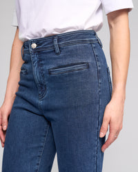 Vassalli Peace Denim Jean in Brushed Indigo 5015