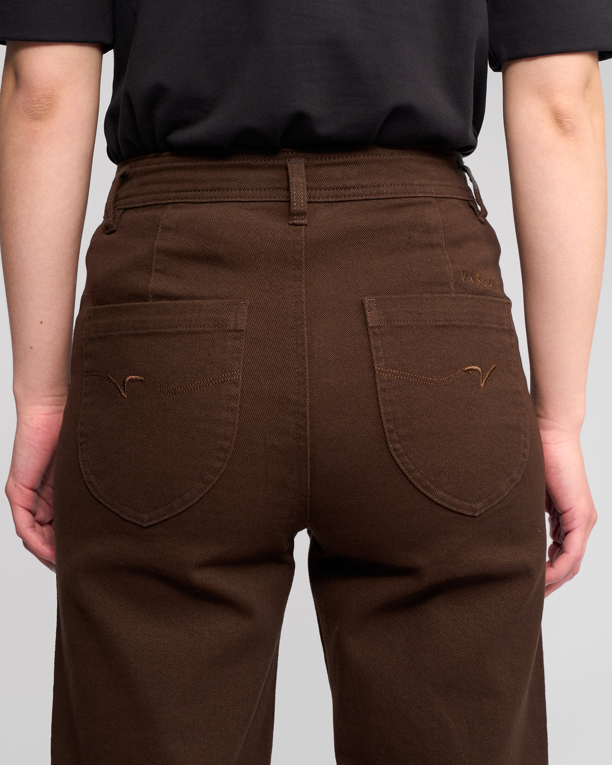 Vassalli Peace Denim Jean in Chocolate 5015