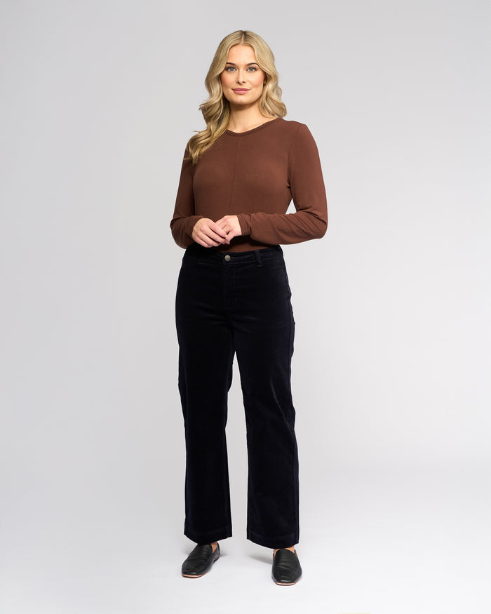Vassalli Market Cord Pant in Midnight 5039M