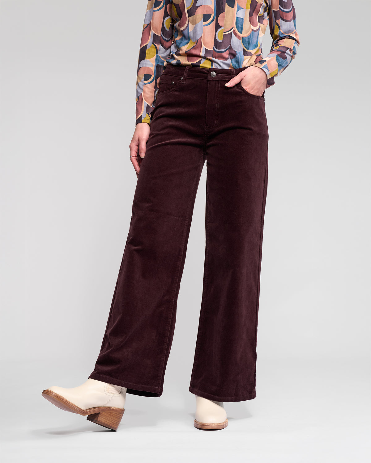 Vassalli 5995AM Wide Leg Daily Cord Pant in Multiple Colours