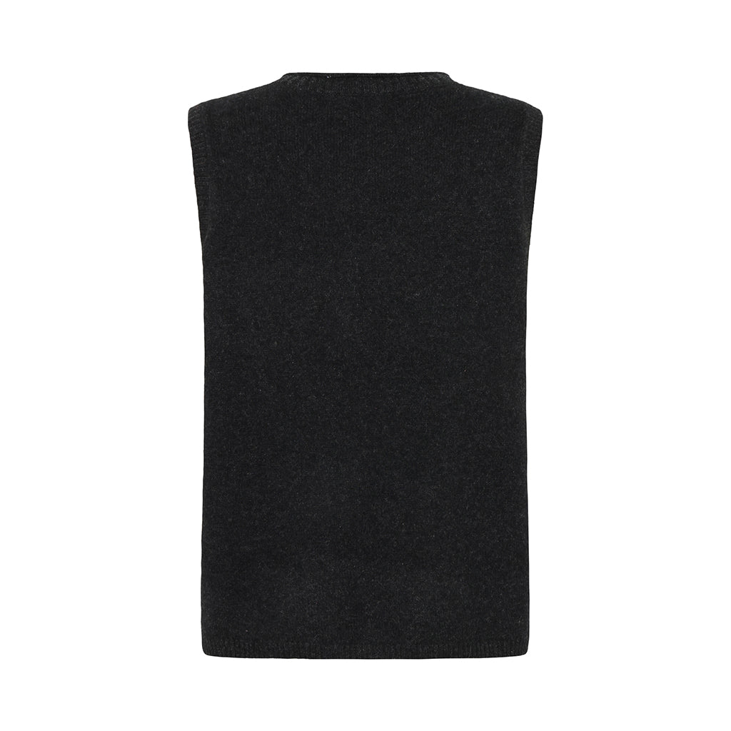 Mansted Yak Wool Zola Vest in charcoal or cold green