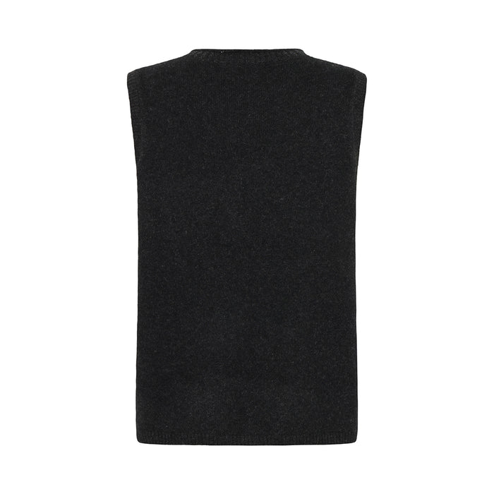 Mansted Yak Wool Zola Vest in charcoal or cold green