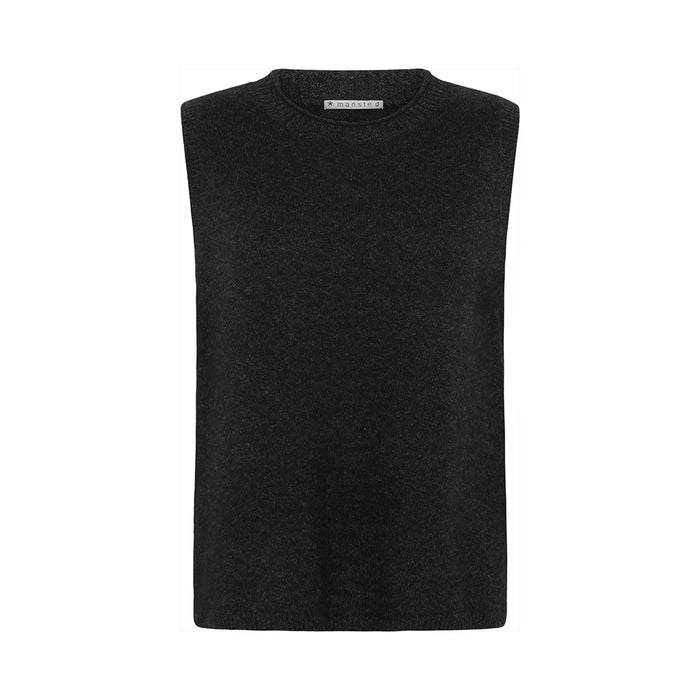 Mansted Yak Wool Zola Vest in charcoal or cold green