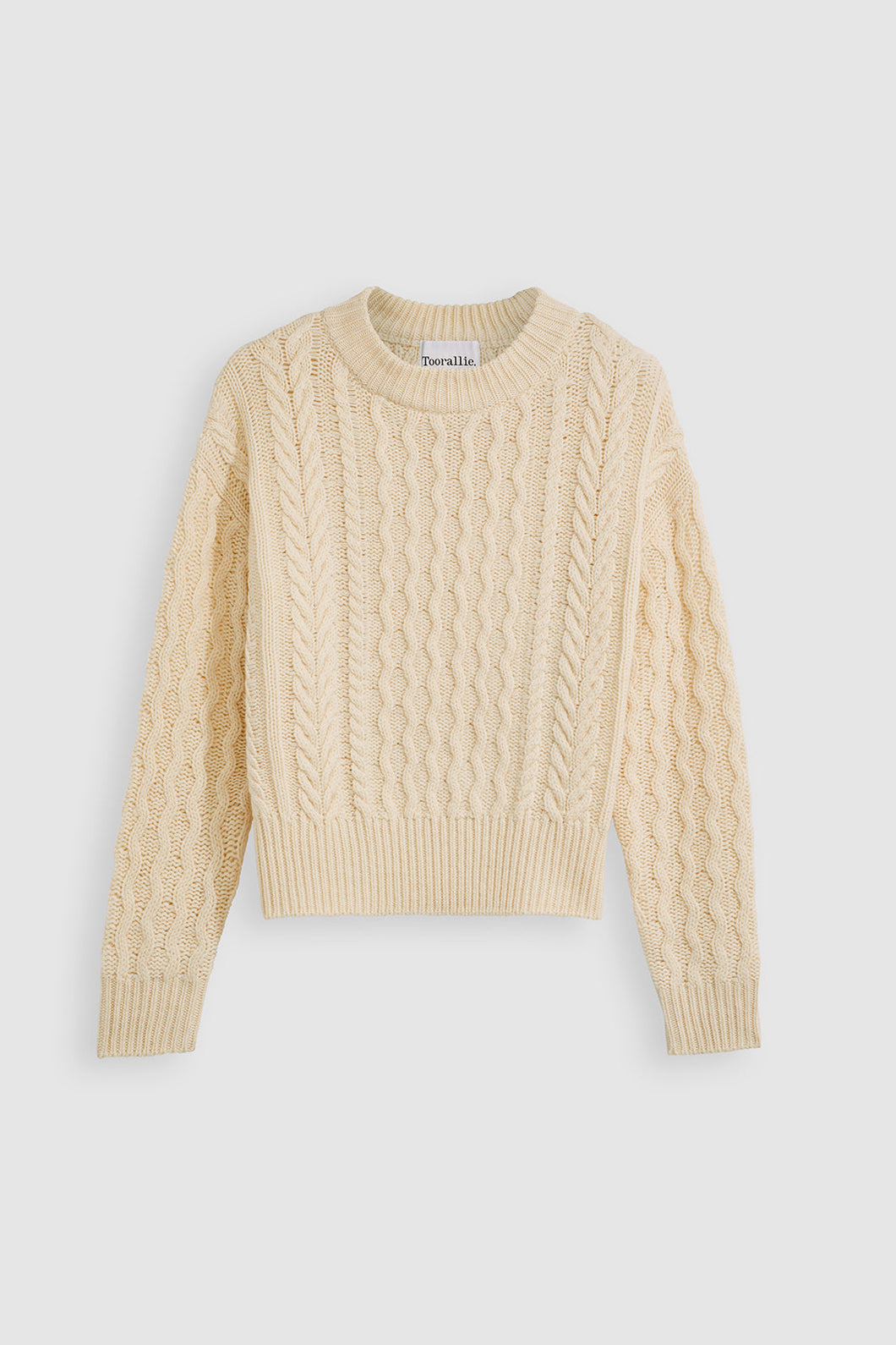Toorallie Honeycomb Cable Knit Jumper 'Butter Milk'