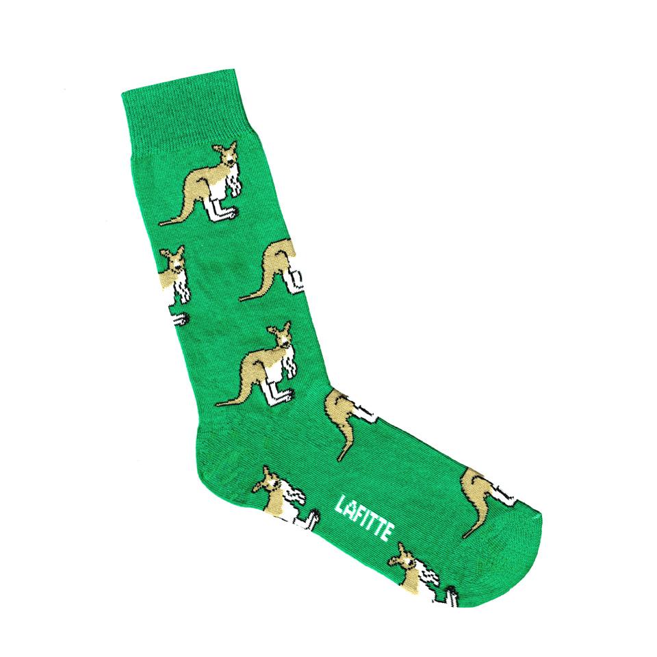 Lafitte Kangaroo Socks 'Green'
