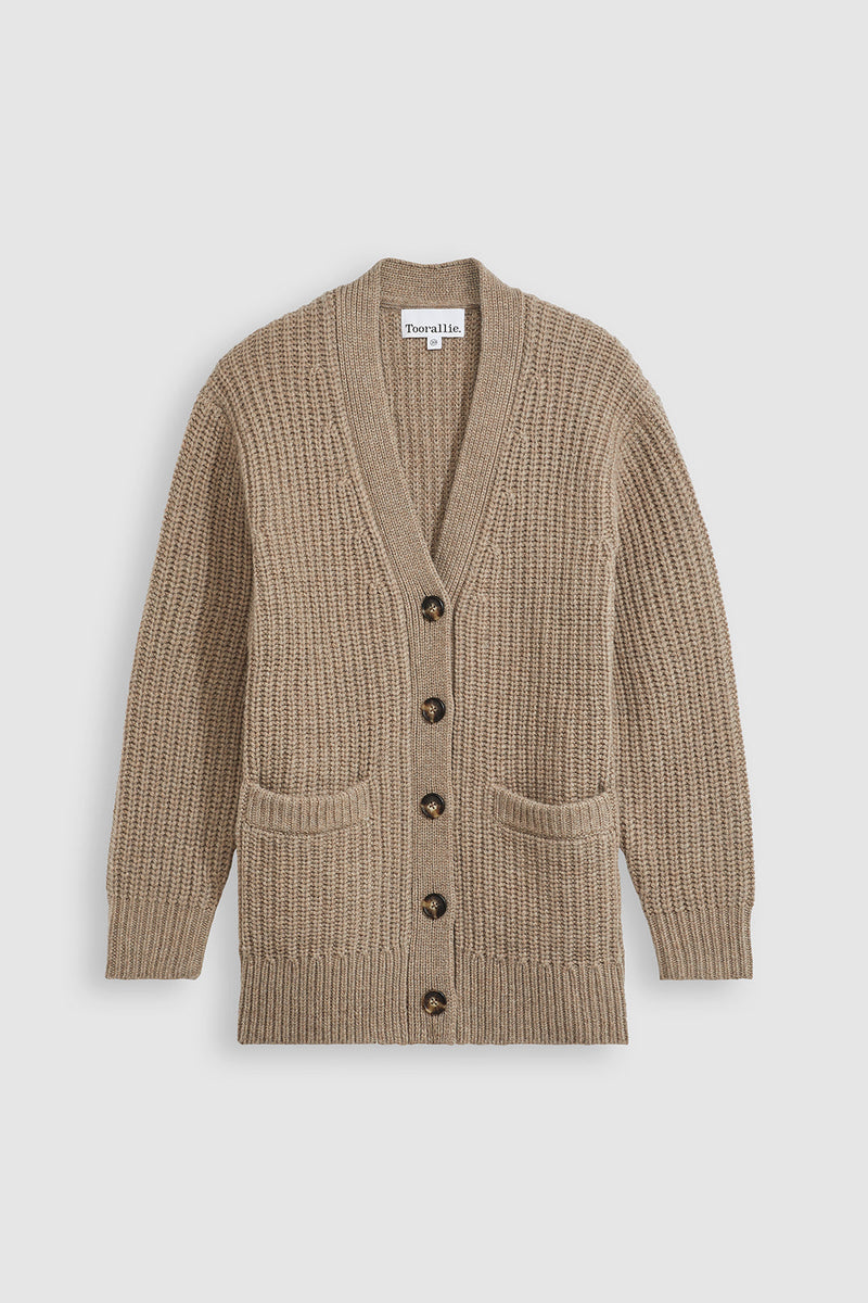 Toorallie Oversized Rib Cardigan 'Oatmeal'