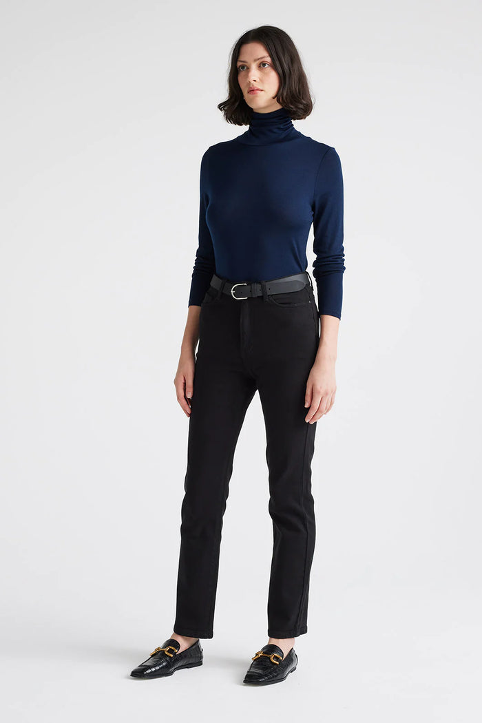 Ladies Toorallie Merino Roll Neck Top