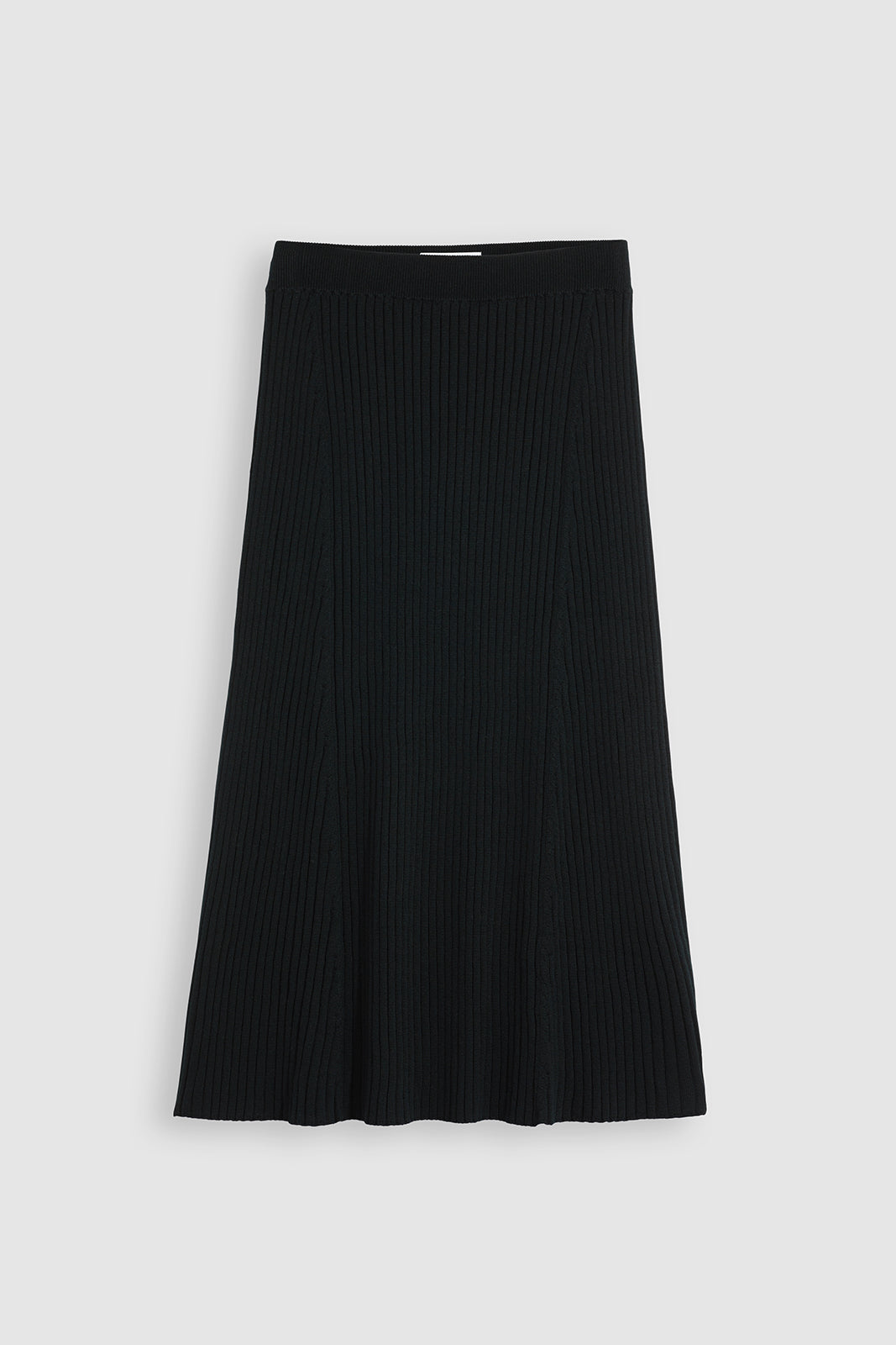 Toorallie Flared Rib Skirt 'Black'