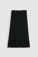 Load image into Gallery viewer, Toorallie Flared Rib Skirt &#39;Black&#39;
