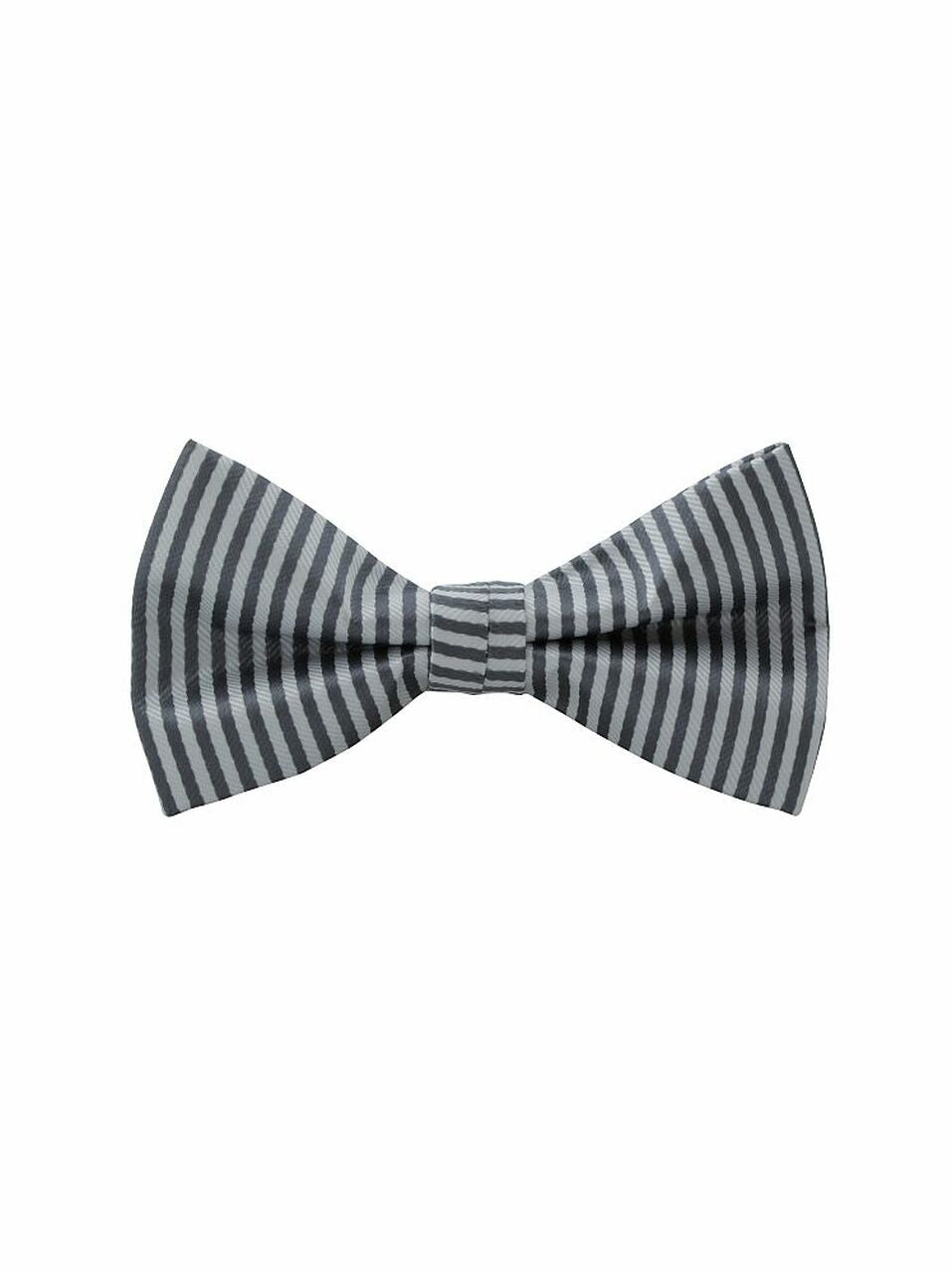 Bow Tie 'Grey/White Stripe'