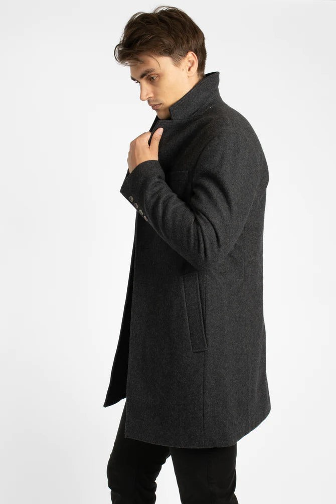 James Harper Charocal Overcoat