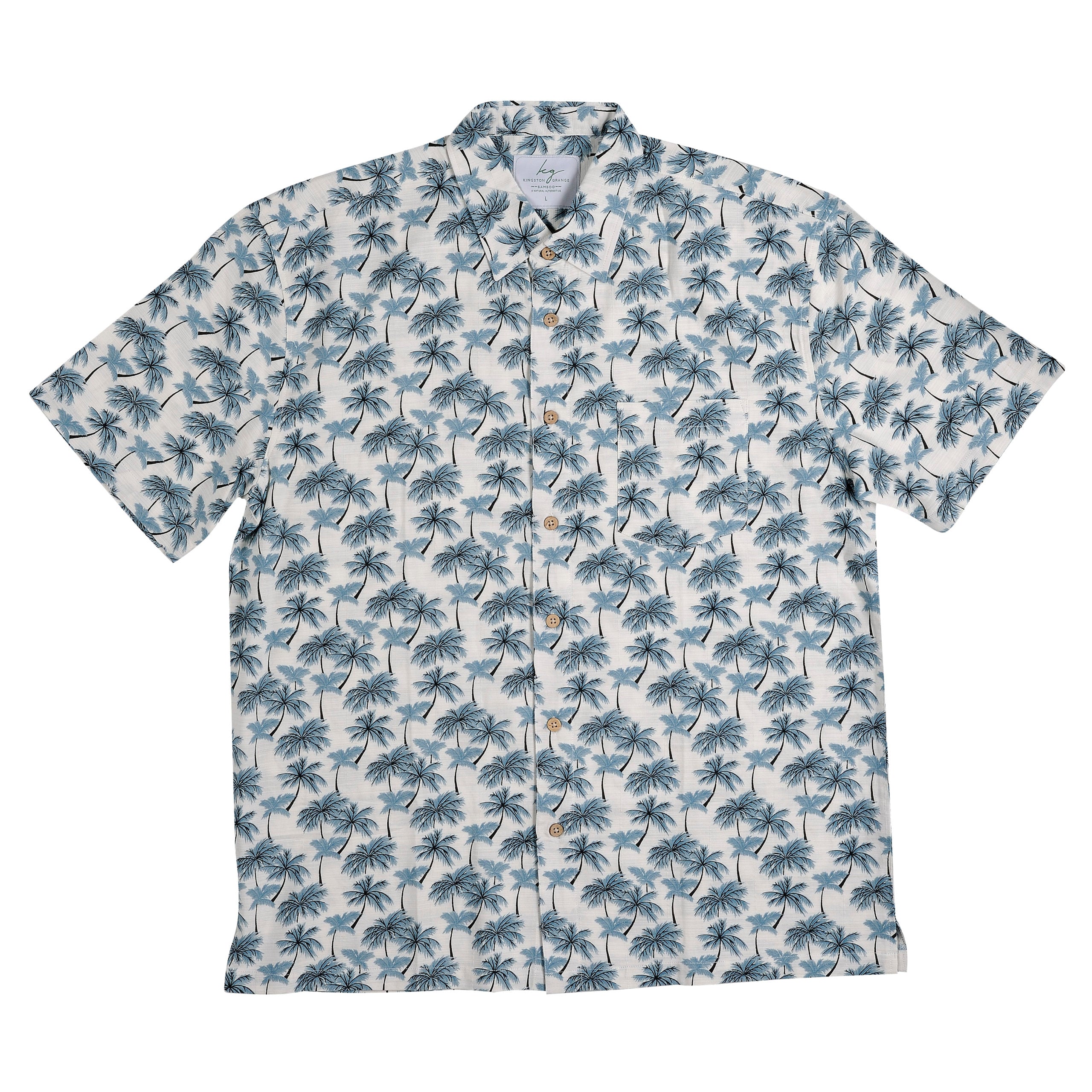 Men's Bamboo Short Sleeve Shirt 'Paradise Palms' – Kent and Lane