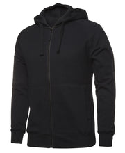 Load image into Gallery viewer, Colours of Cotton Full Zip Fleecy Hoody &#39;Black&#39;
