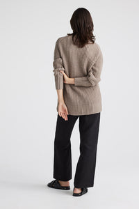 Toorallie Oversized Rib Cardigan 'Oatmeal'