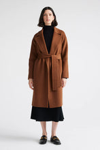 Load image into Gallery viewer, Women&#39;s Toorallie Wool Wrap Overcoat Esspreso
