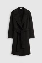 Load image into Gallery viewer, Women&#39;s Toorallie Wool Wrap Overcoat Black
