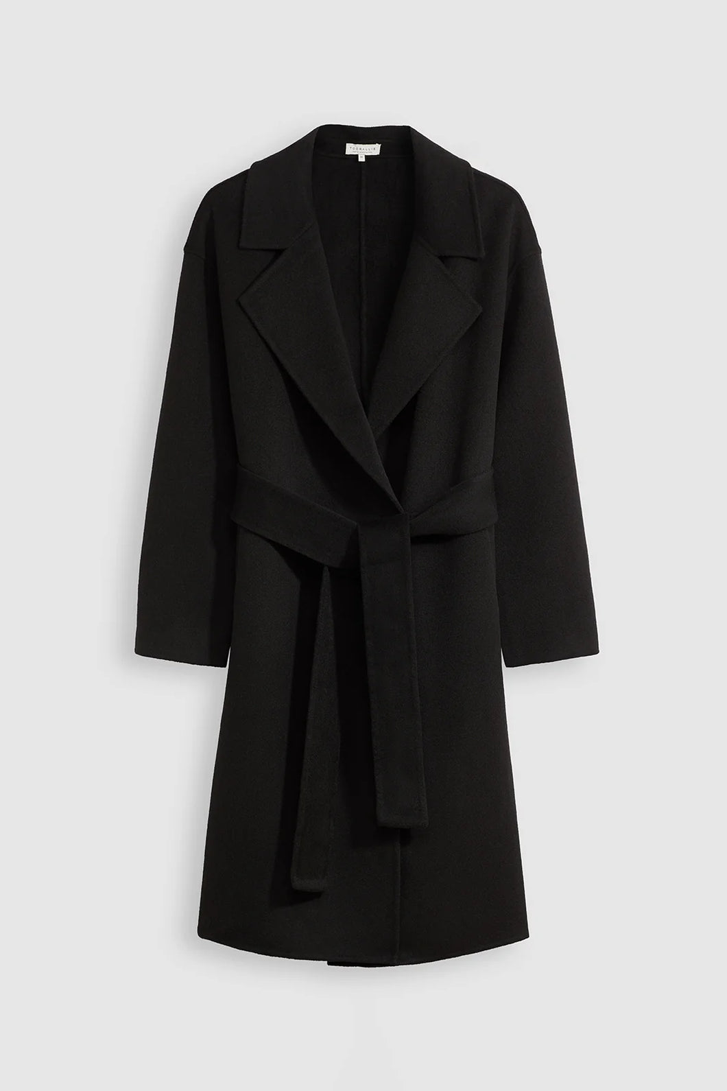 Women's Toorallie Wool Wrap Overcoat Black