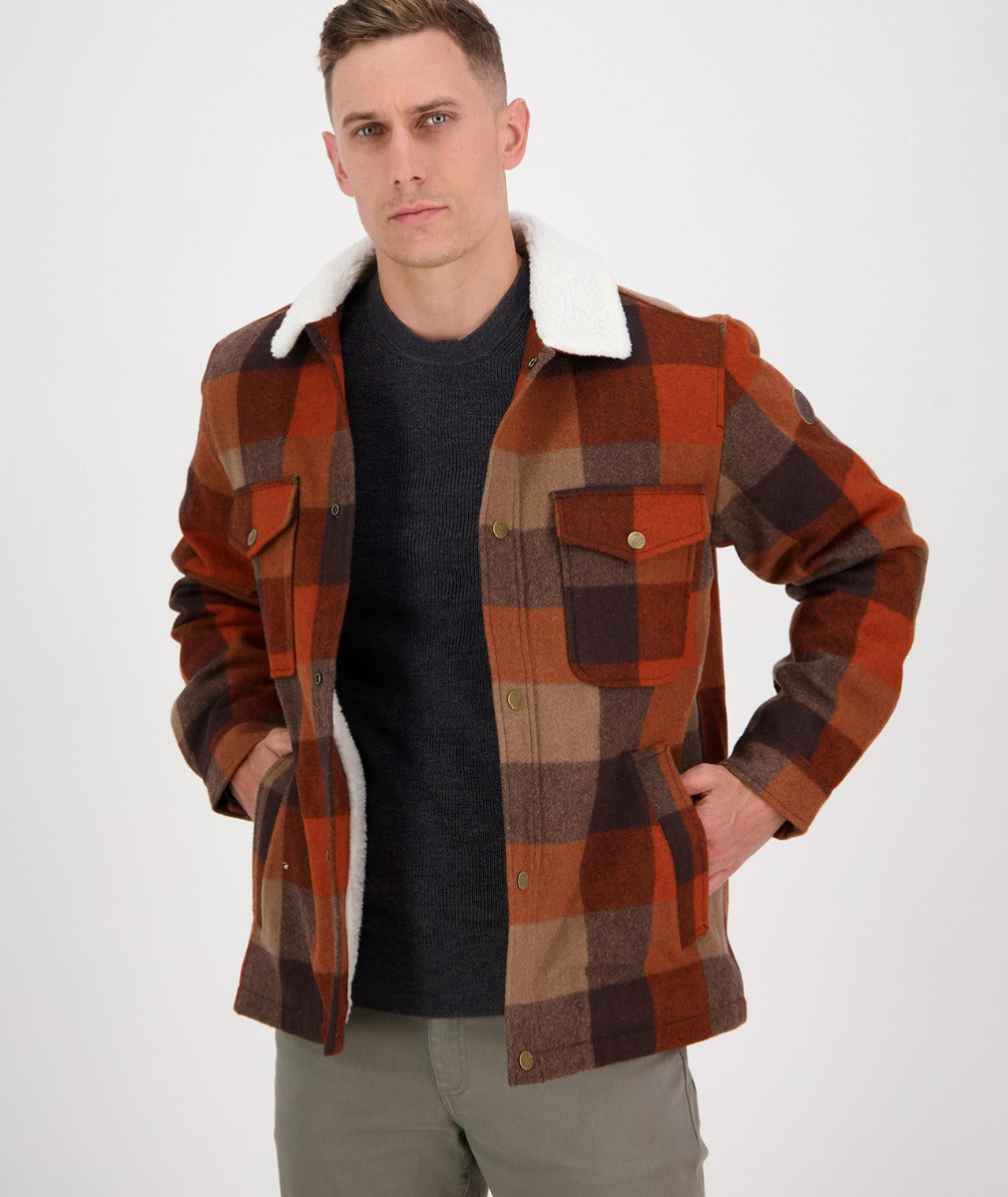 Men's Swanndri Kaituna Jacket Autumn Check (Small size only)