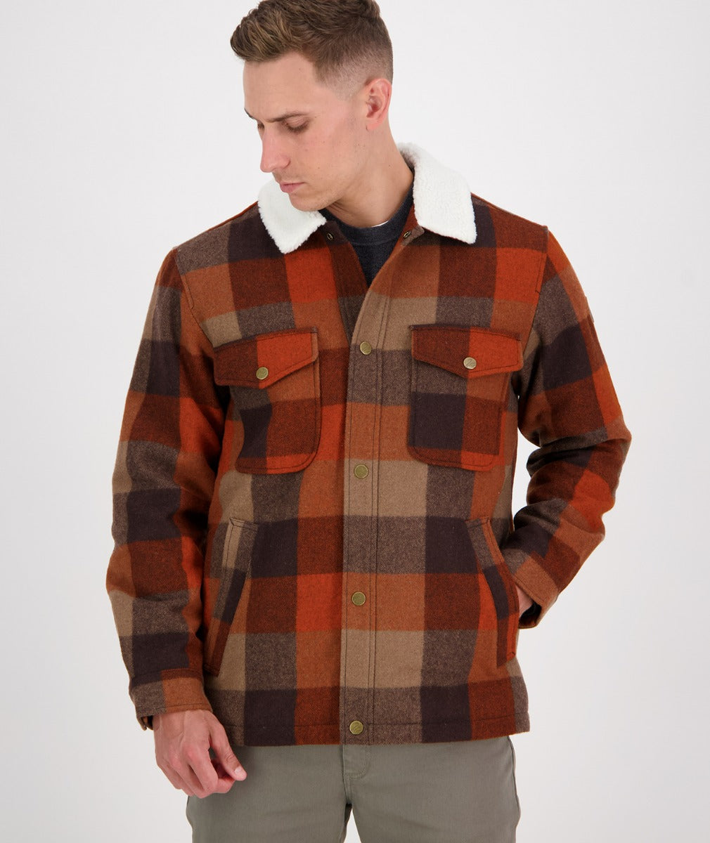 Men's Swanndri Kaituna Jacket Autumn Check (Small size only)